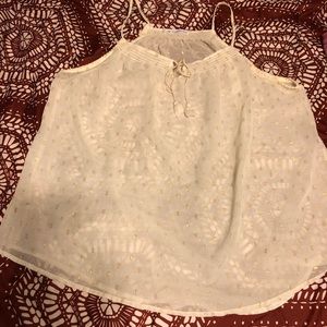 3/$15!Beautiful Tank Top w/Gold Design Plus Size 2